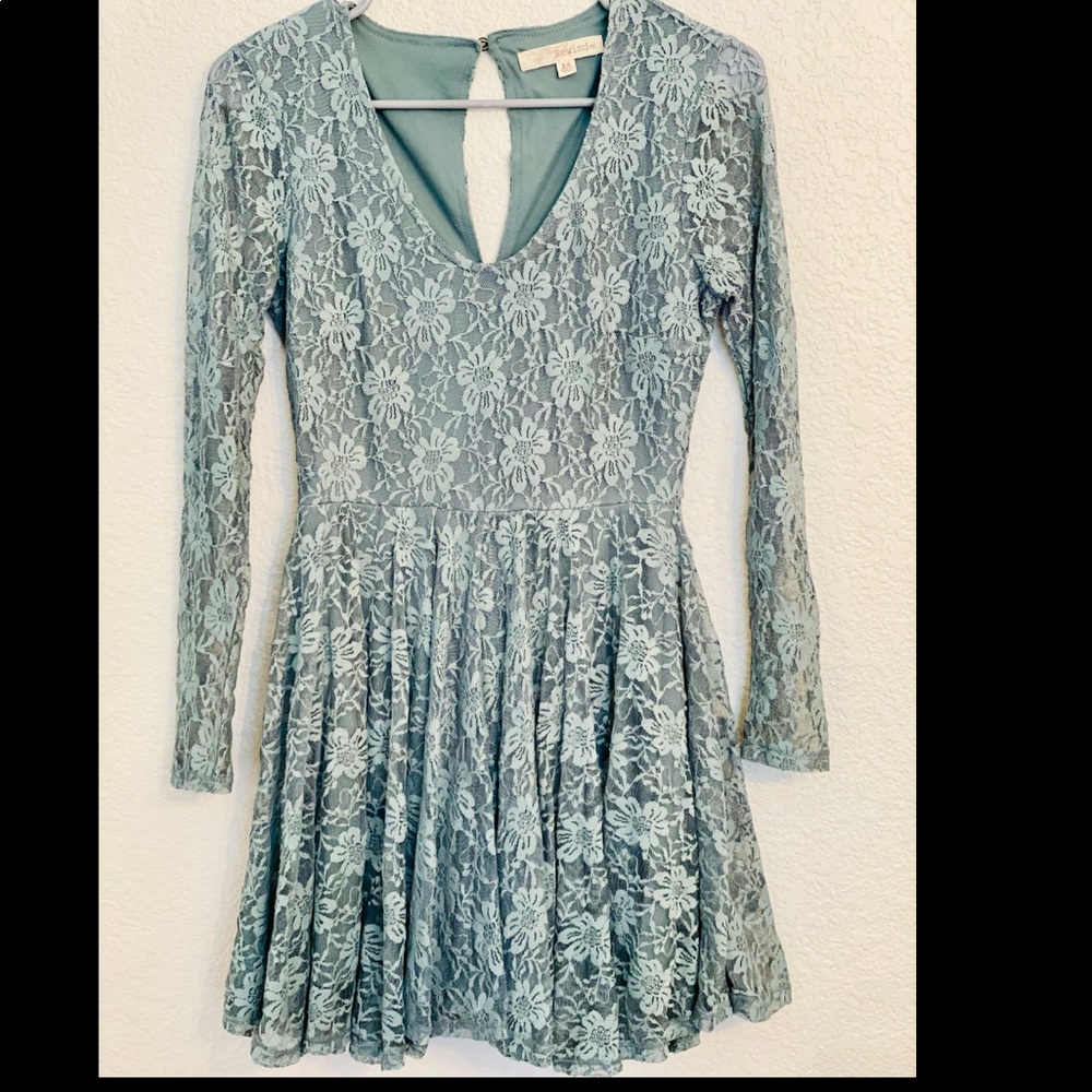 Perfect dress for a party or Wedding. Rewind Brand. Sage green. Size XS. Worn 2x